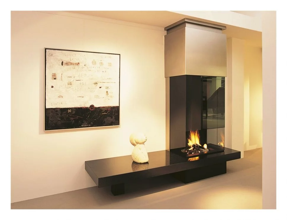 Камин пристенный с трёхсторонним стеклом Boley 71/71 inb купить в Санкт-Петербурге