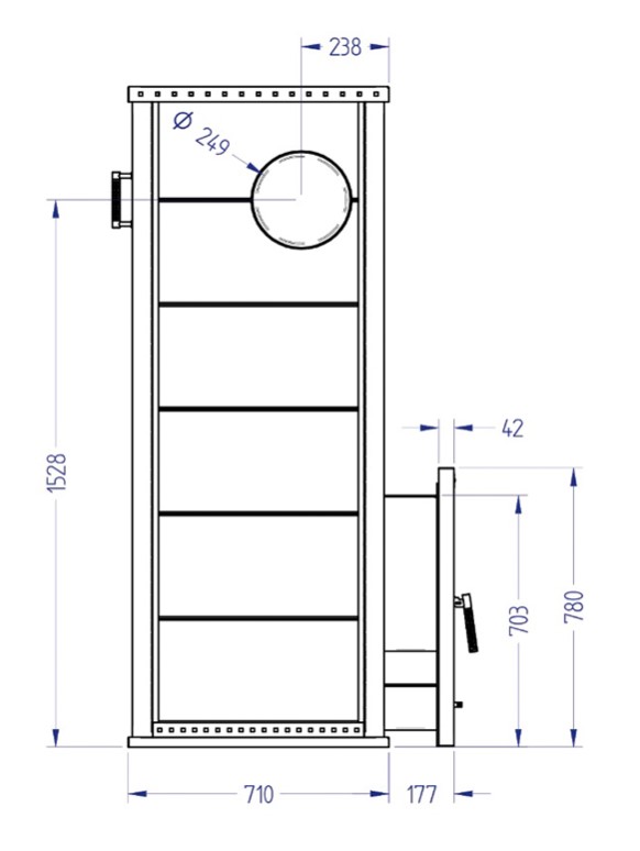 Печь для бани дровяная с облицовкой серпентинит Klover KLV RT 100-RVs