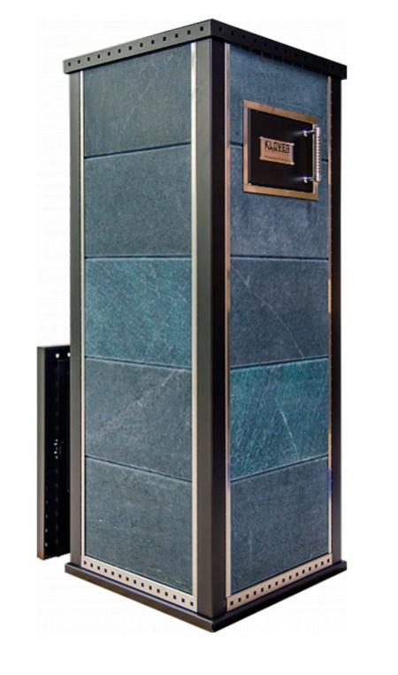 Печь для бани дровяная с облицовкой серпентинит Klover RT 35-RVs 310S