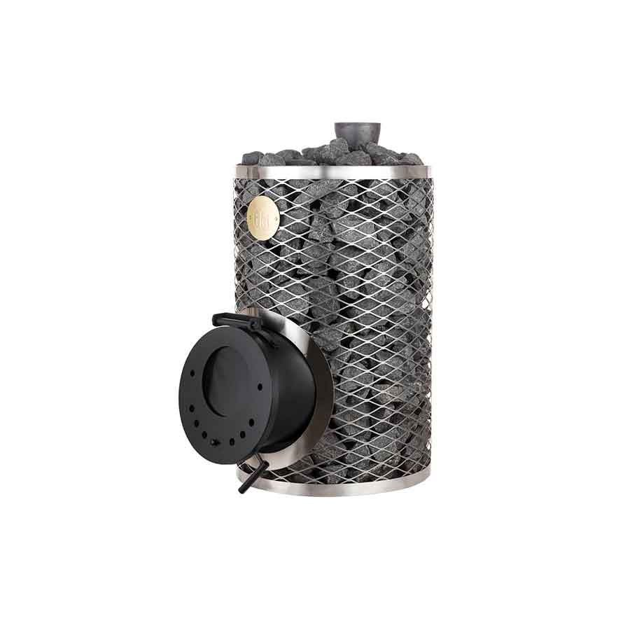 Печь для сауны дровяная со стеклянной дверцей IKI Loyly 132