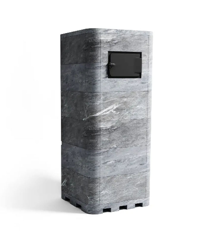 Печь банная газовая с облицовкой талькомагнезит Klover RT 50-RV 310S купить в Санкт-Петербурге