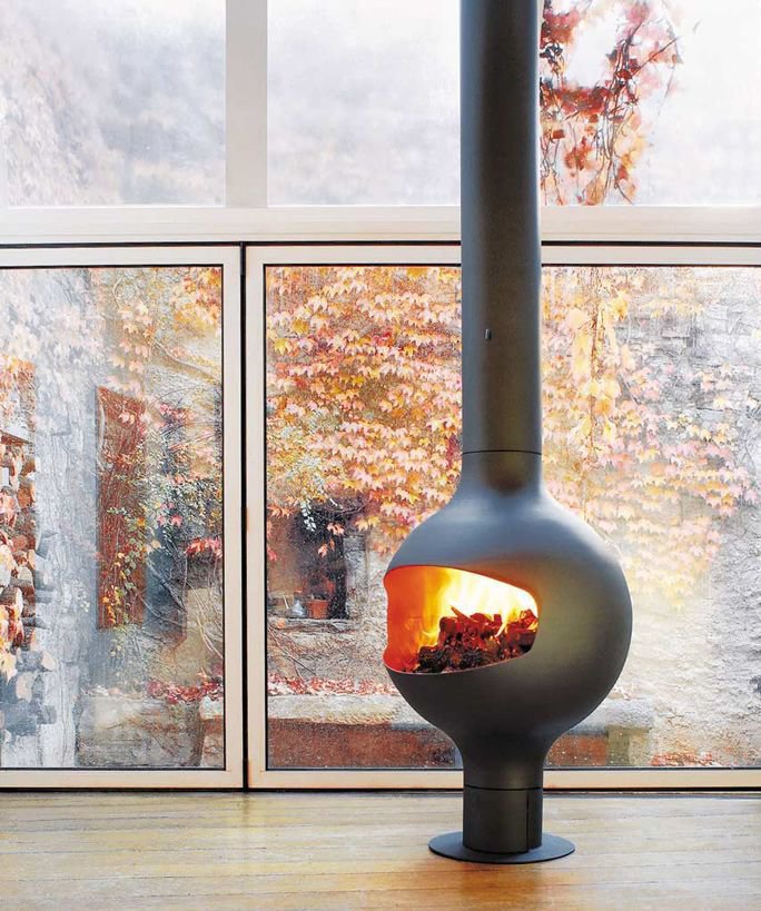 Камин подвесной черный Focus Bathyscafocus 10219