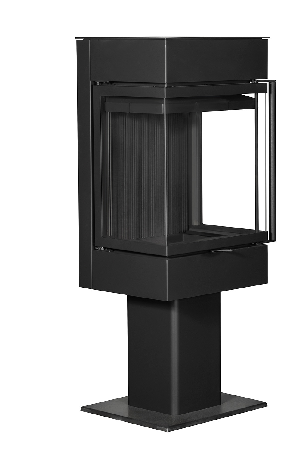 Печь-камин пристенный черный ЭкоКамин Рио KR206