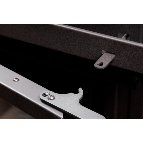 Каминная топка с тремя стеклами и черным шамотом Экокамин Альфа 700