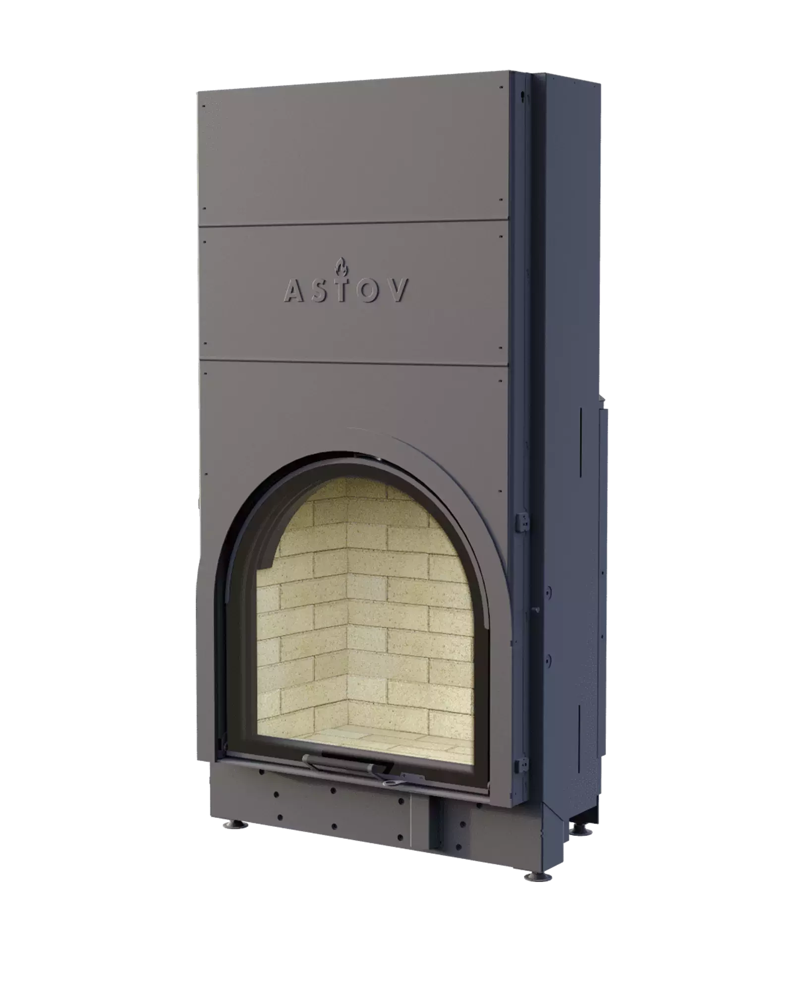 Каминная топка с подъемной дверью и прямым стеклом Астов ПСА 7070 купить в Санкт-Петербурге