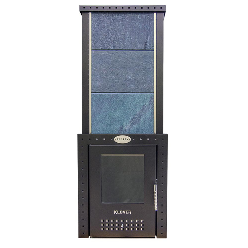 Печь банная дровяная с облицовкой из талькомагнезита Klover RT 20-RV Истеблишмент 310S