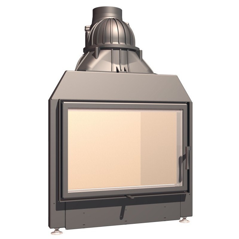 Каминная топка с прямым стеклом и боковым открыванием дверцы Schmid Lina 7363