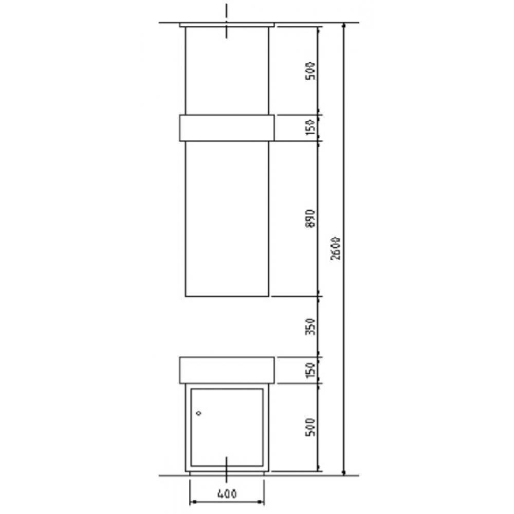 Островной газовый камин Boley 85