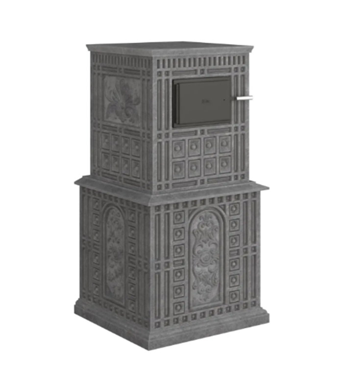 Печь для бани дровяная в облицовке из талькомагнезита Klover Истеблишмент RT 50-RV купить в Санкт-Петербурге