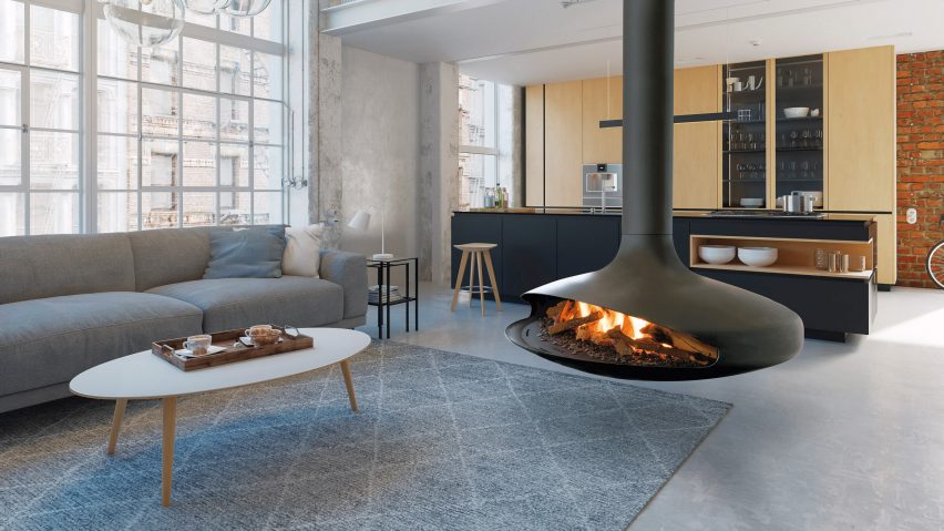 Подвесной островной газовый камин Focus Gyrofocus 1g купить в Санкт-Петербурге