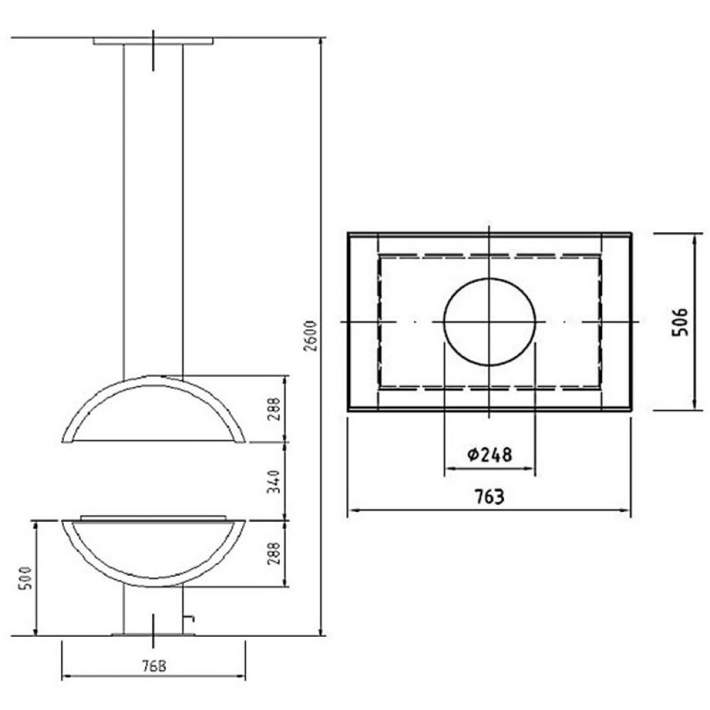 Газовый камин Boley 87