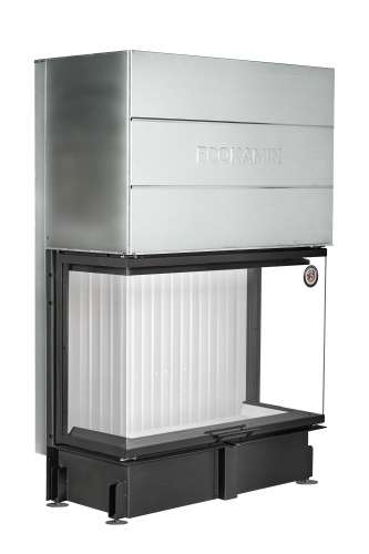 Каминная топка трехсторонняя подовая с системой чистого стекла Экокамин Дельта 1200х800х450P