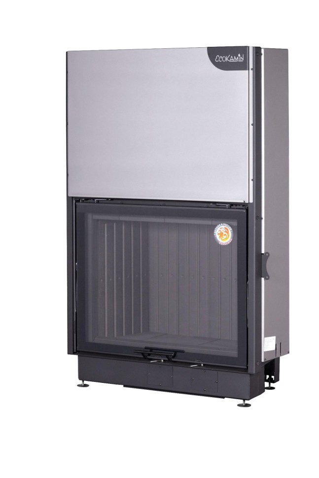 Каминная топка с подовым горением и черным шамотом Экокамин Вега 1000MPB купить в Санкт-Петербурге