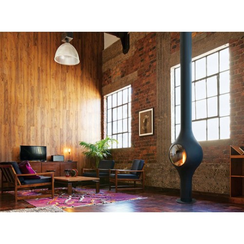 Центральный газовый камин с панорамным стеклом Focus BoaFocus 97ag