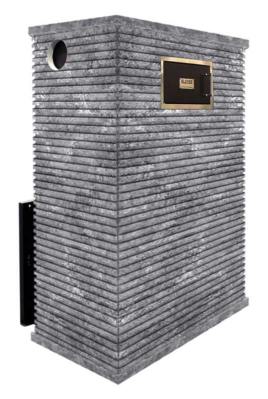 Печь для бани дровяная с облицовкой талькомагнезит Klover RT 100-RV