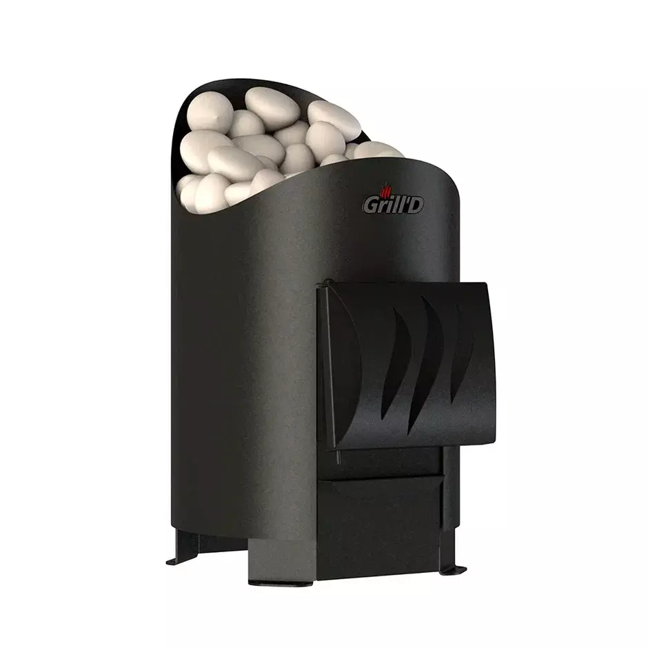 Дровяная банная печь Grill'D Aurora Mini Short (дверца без стекла)