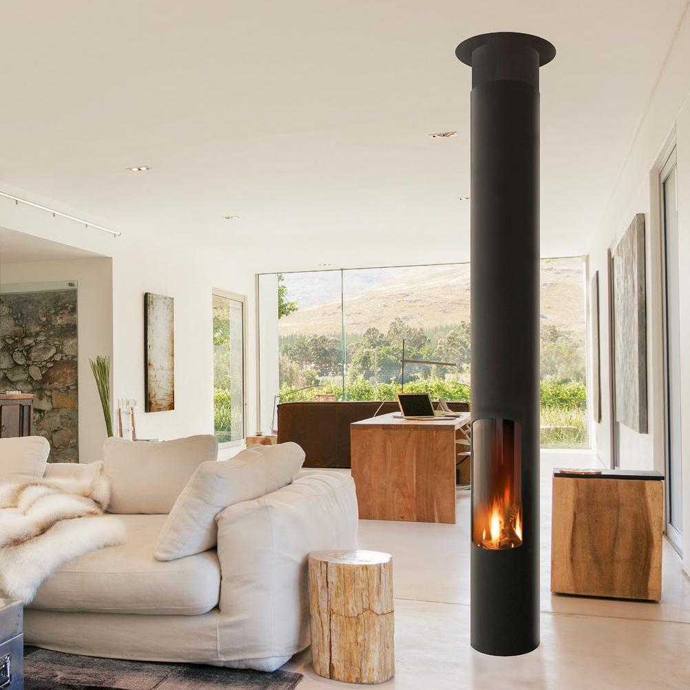 Камин островной со сбалансированной тягой черный Focus Slimfocus купить в Санкт-Петербурге