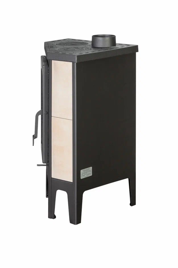 Печь-камин угловая с плитой Экокамин Бавария PK123