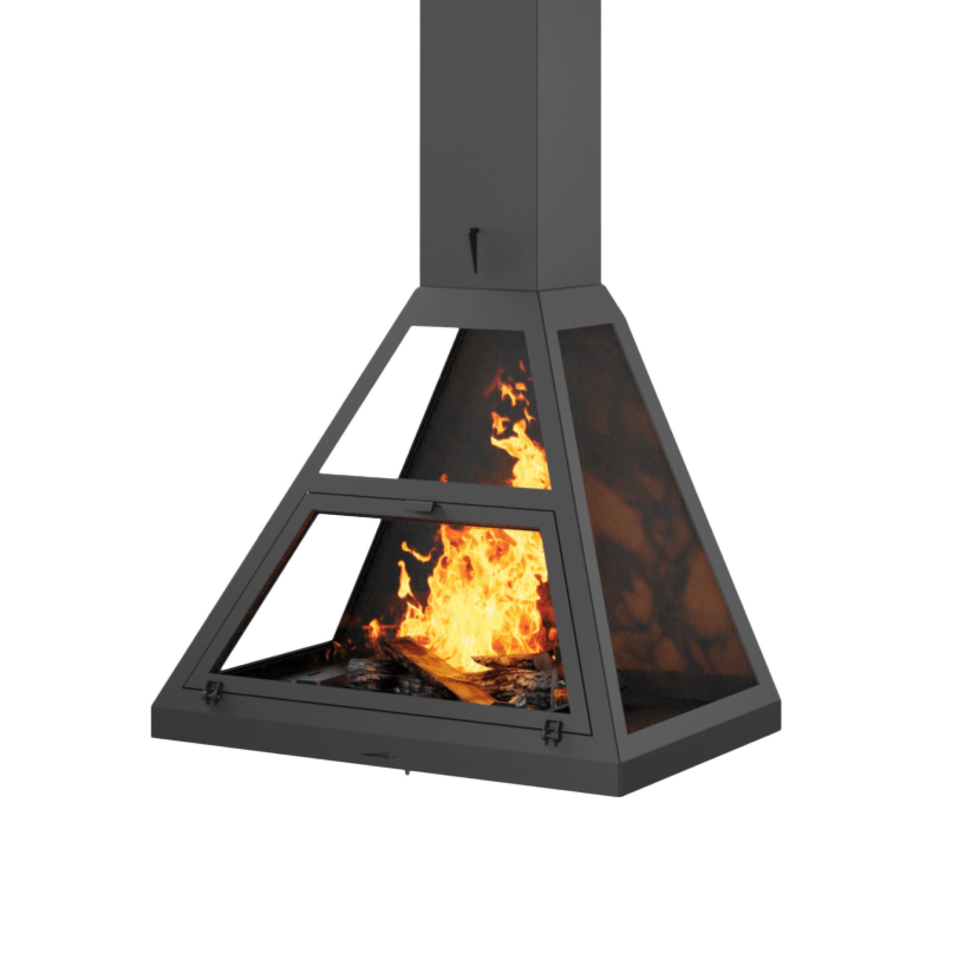 Камин подвесной пристенный OpenFire Fly