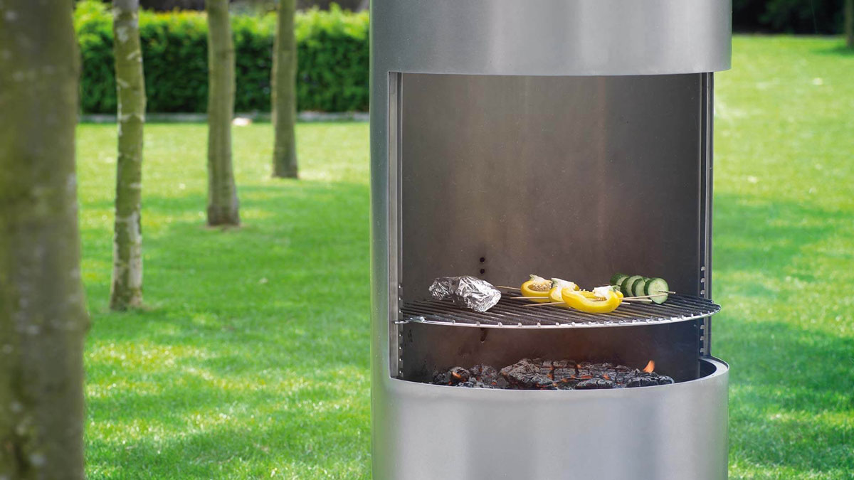 Уличный камин-барбекю газовый и дровяной Boley 912