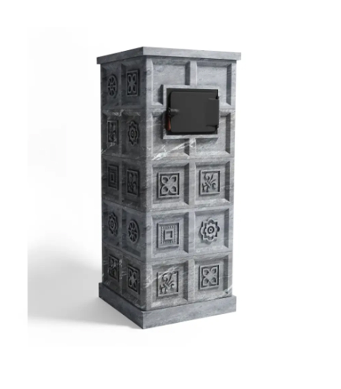 Печь для бани дровяная с облицовкой из талькомагнезита Klover RT 35-RV купить в Санкт-Петербурге