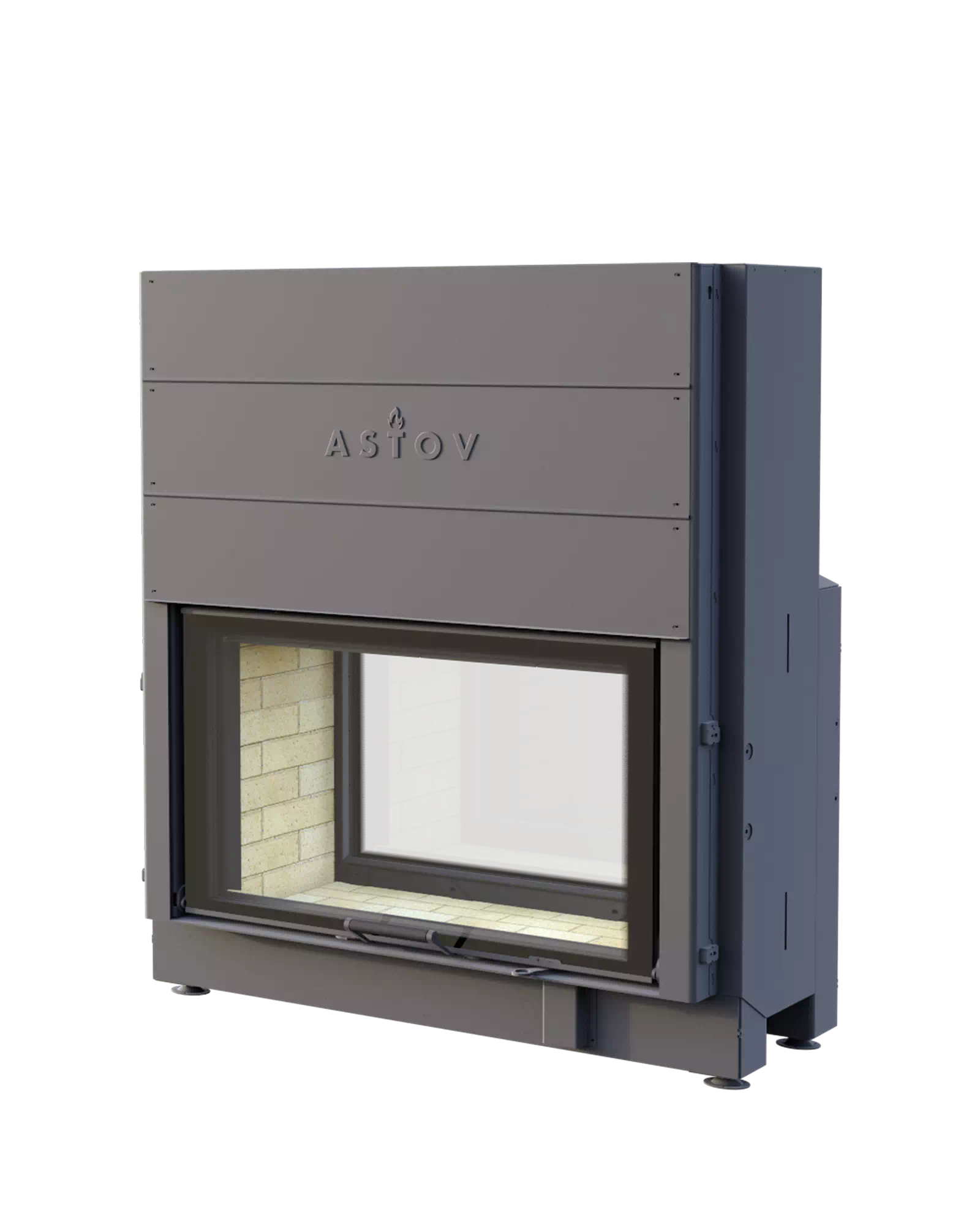 Каминная топка туннельная с подъёмным стеклом Astov ПТ 10057 купить в Санкт-Петербурге
