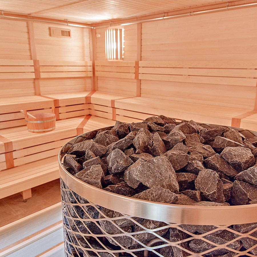 Электрическая печь для сауны с сетчатым корпусом IKI Pillar 9 кВт