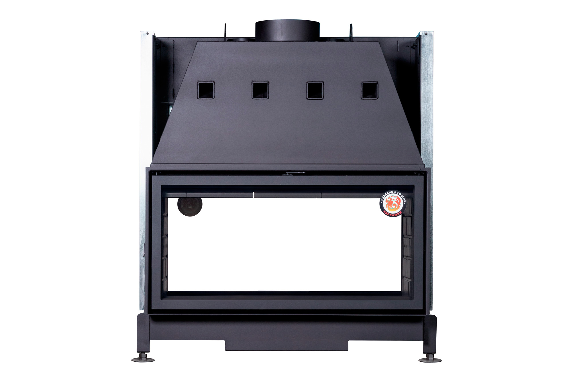 Каминная топка туннельная с шамотом EcoKamin Вега 1000T