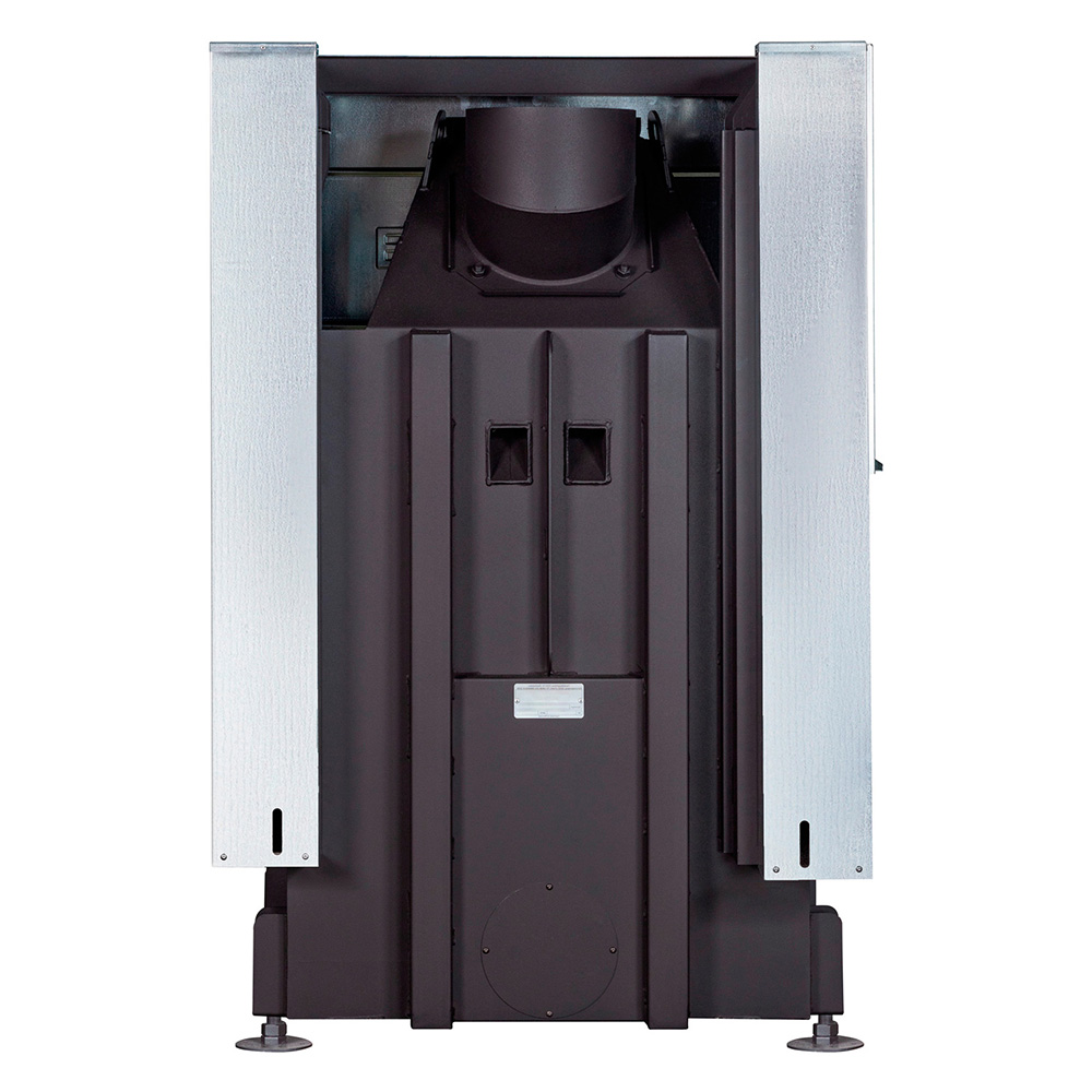 Каминная топка с угловым стеклом и подовым горением Экокамин Дельта 800LР