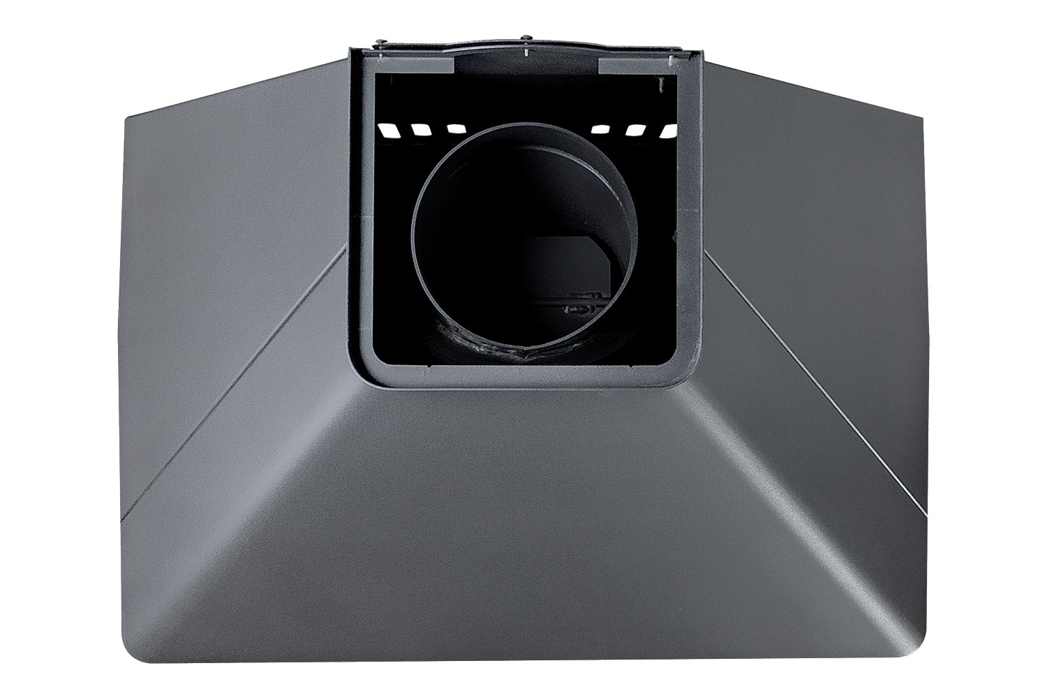 Камин пристенный с тремя стеклами графит EcoKamin Прага 16189