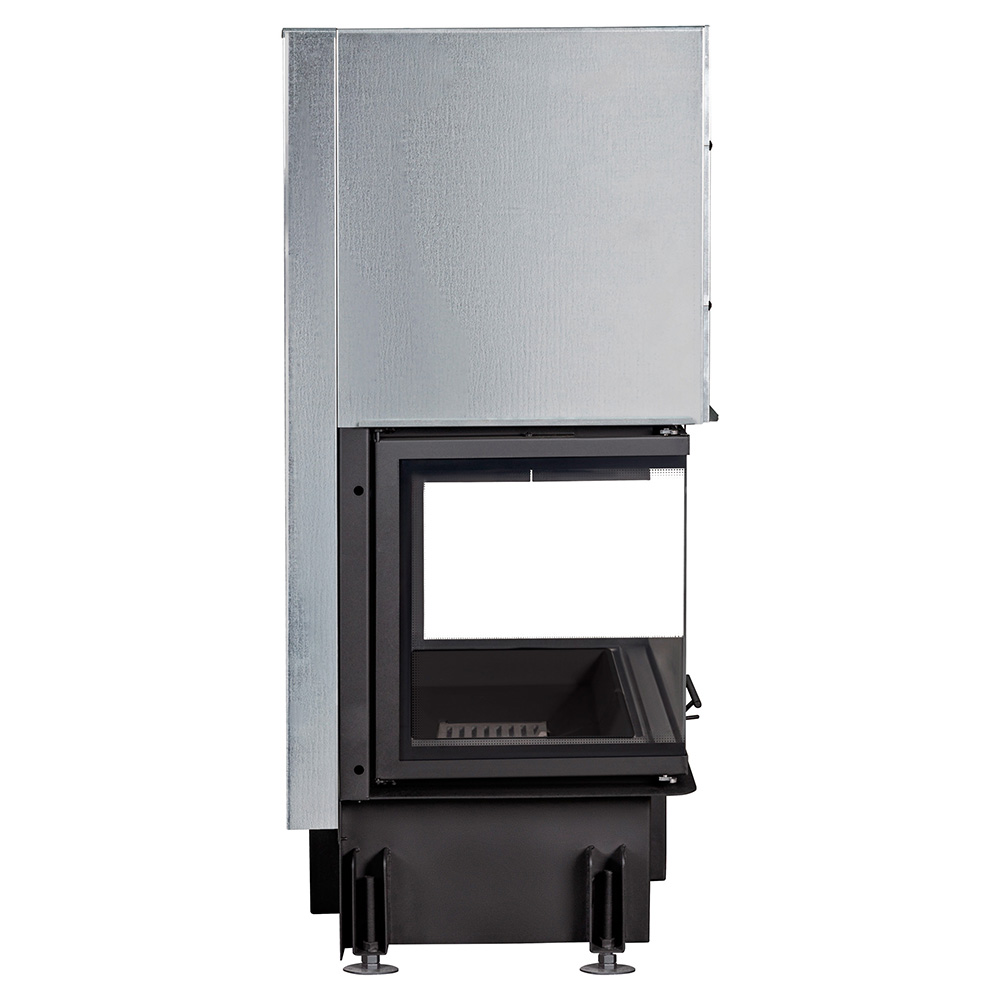 Каминная топка три стекла принтинг подовое горение Экокамин Дельта 800PВ