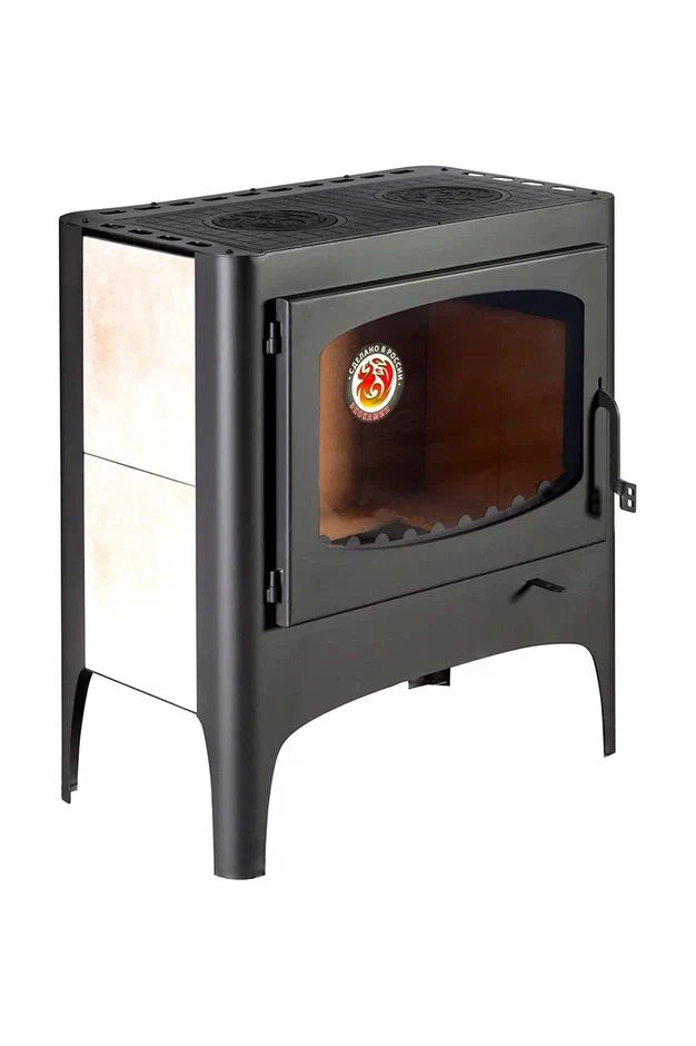 Печь-камин отопительно-варочная с плитой EcoKamin Бавария Эко PK168M