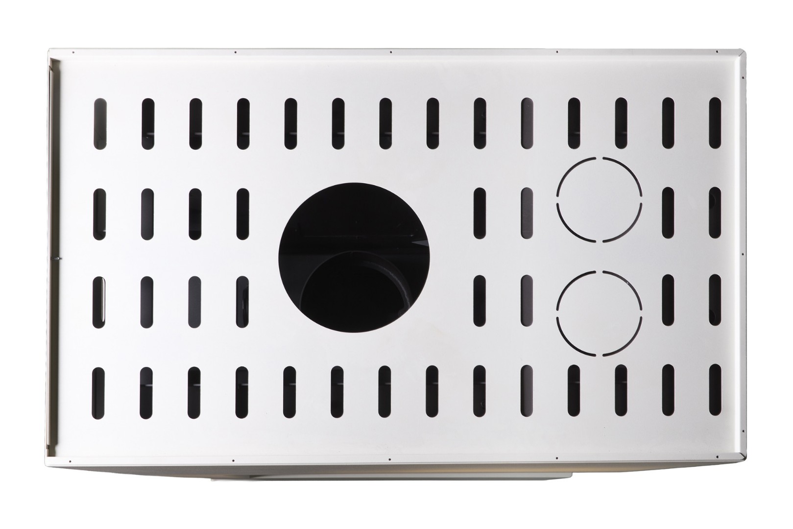 Камин пристенный слоновая кость и черный шамот Экокамин Родос 900 KRN900SKB