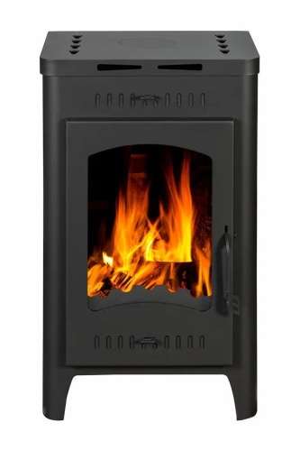 Печь-камин пристенный с плитой EcoKamin Бавария Оптима