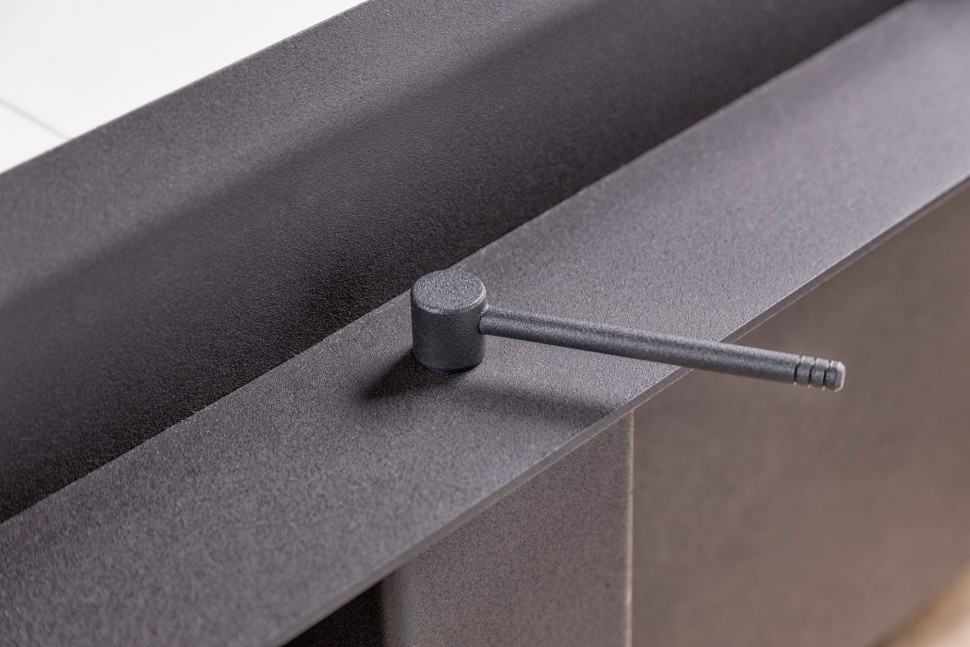 Каминная топка трехсторонняя с подовым горением и принтингом EcoKamin Дельта 1000P