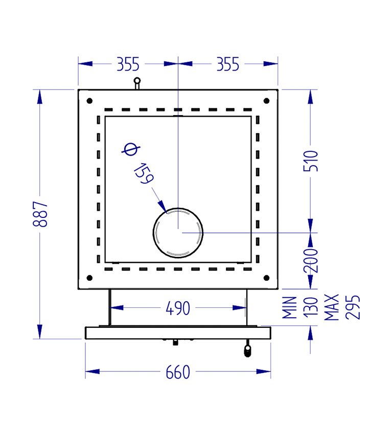 Печь для бани с каменной облицовкой Klover RT 50-RV