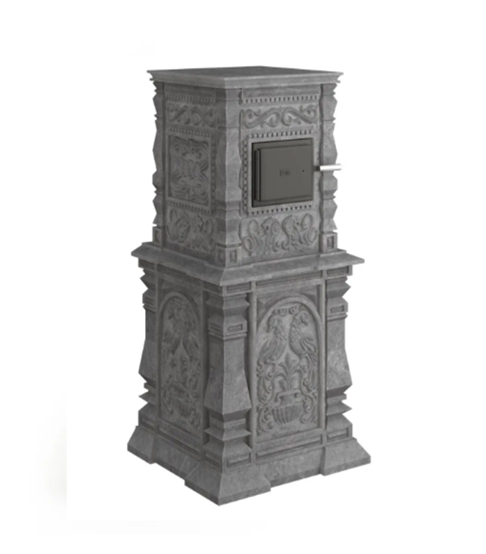 Печь для бани дровяная с облицовкой талькомагнезит Klover KLV RT 35-RV купить в Санкт-Петербурге