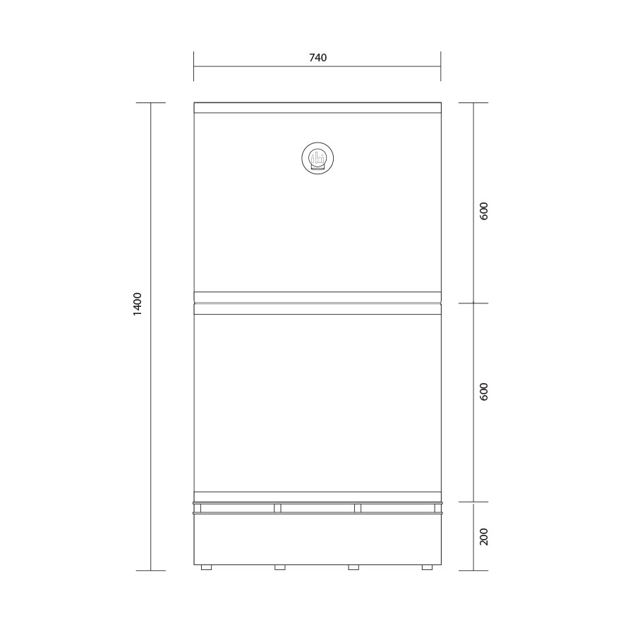 Печь для сауны электрическая с выносным управлением IKI Pillar 700