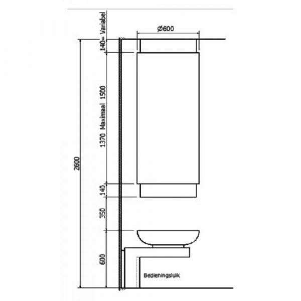 Камин центральный со стеклом Bordelet Eva 992