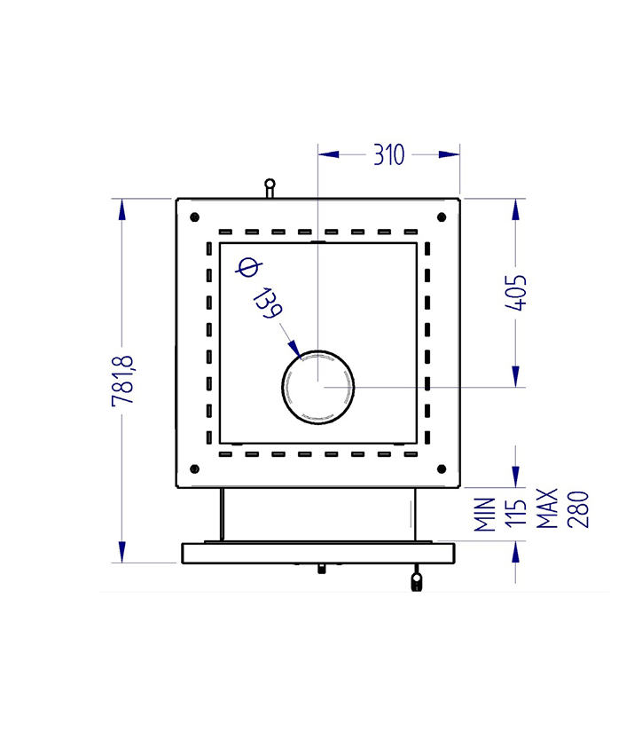 Печь банная дровяная в облицовке талькомагнезит Klover RT 35-RV