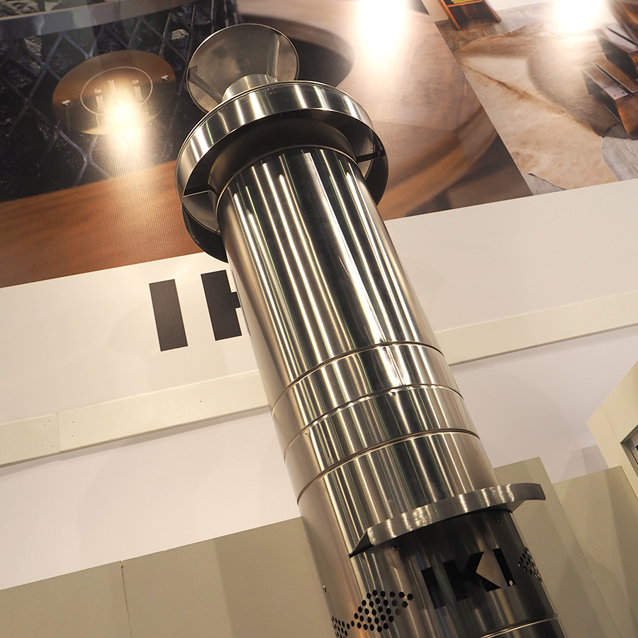 Дополнительный модуль дымохода прямой стальной IKI T600 4002