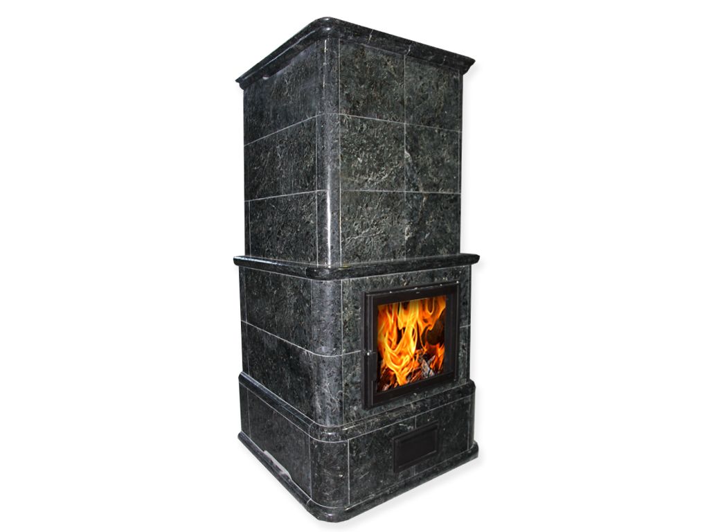 Печь-камин теплонакопительная пристенная с полировкой Talkorus Laivan 25/2000