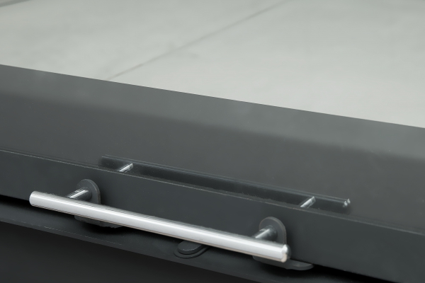 Каминная топка пристенная с черным шамотом и подовым горением Экокамин Вега 1200PB