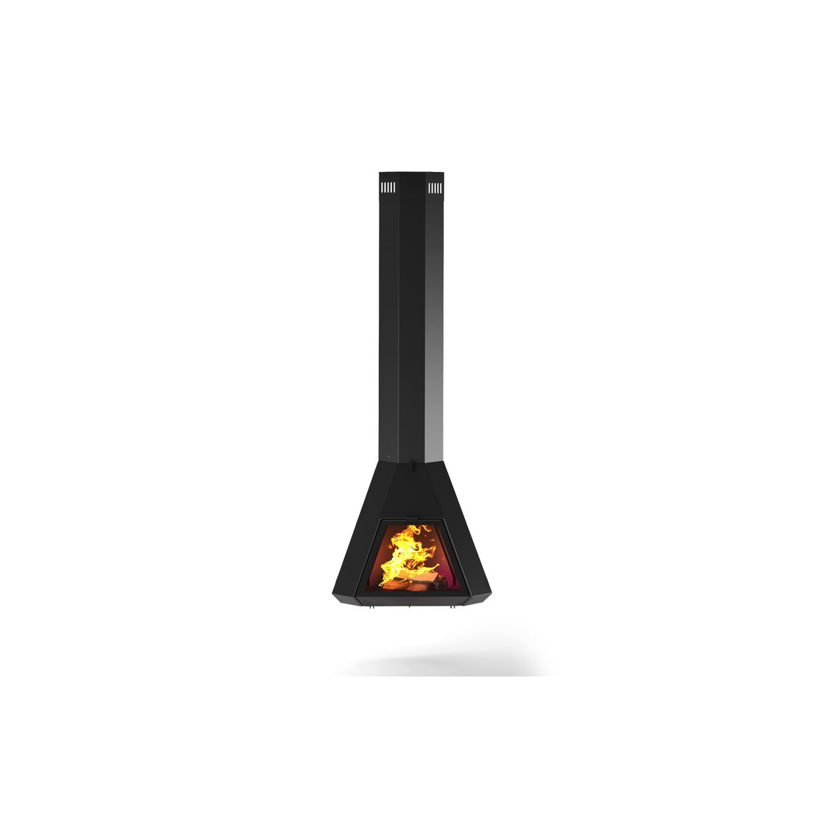 Камин пристенный подвесной угловой OpenFire PRISM COMFORT