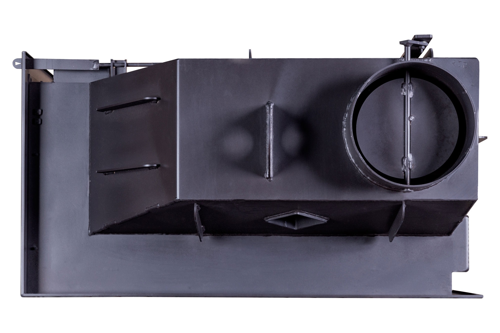 Топка каминная угловая с двумя стеклами левая EcoKamin Альфа 800L TA800L