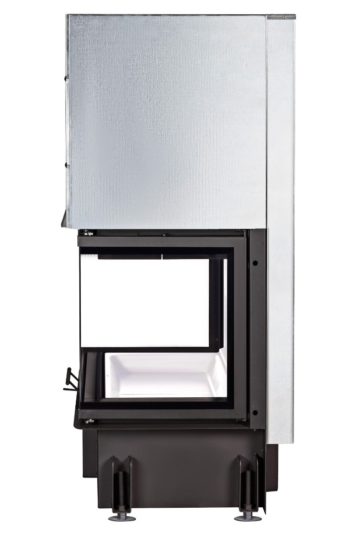 Каминная топка трехсторонняя с подовым горением Экокамин Дельта 800P