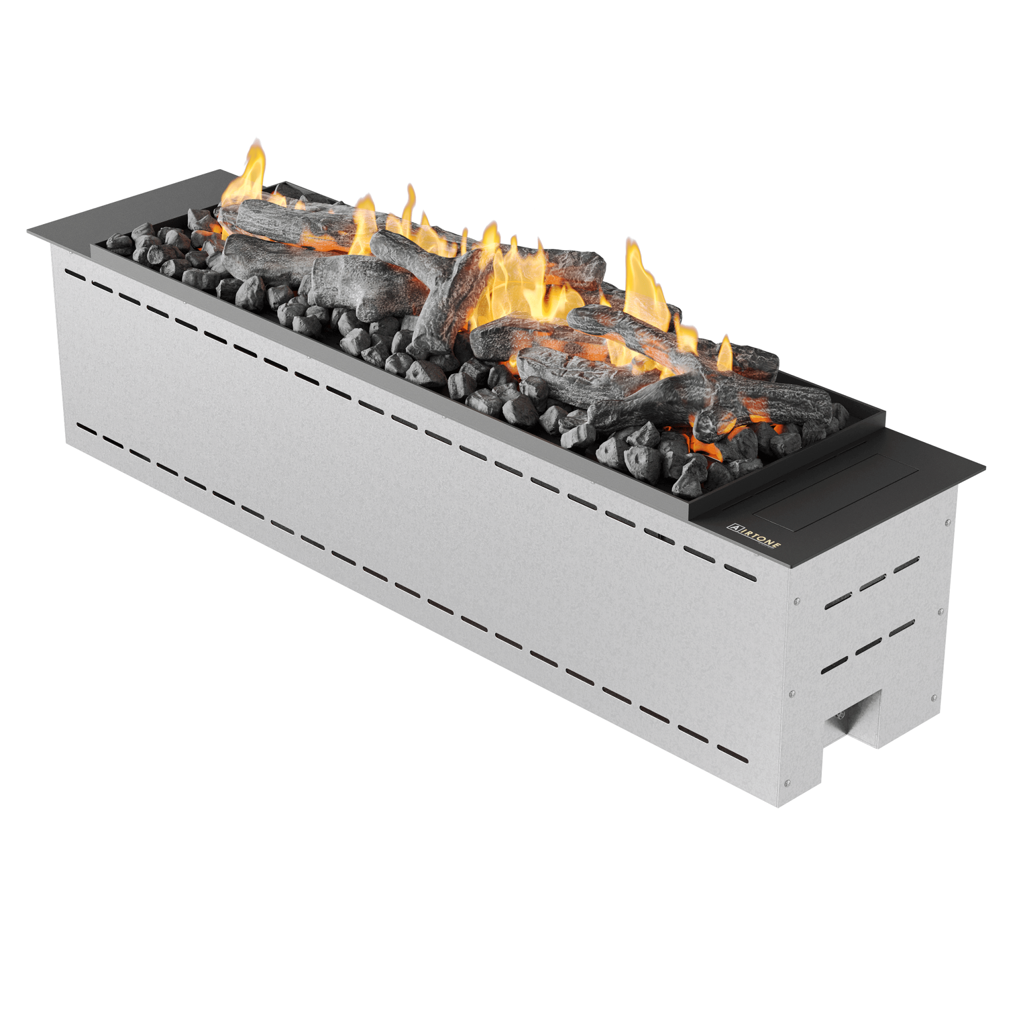 Автоматический биокамин встраиваемый с объемным поверхностным горением и эффектом тления Airtone Prime 1000