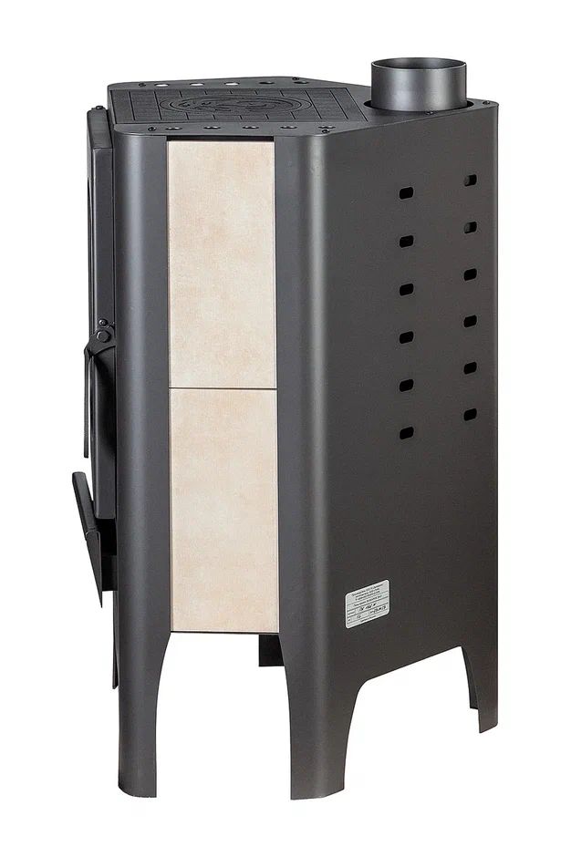 Печь-камин угловая с плитой Экокамин Бавария ЭКО PK166M