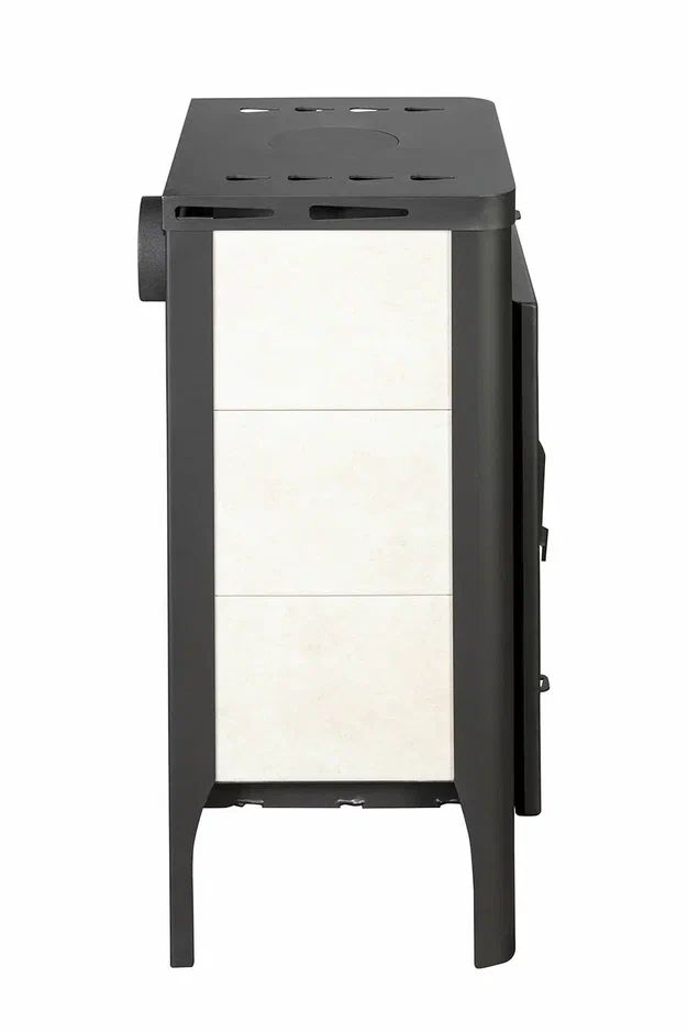 Печь-камин пристенный с плитой EcoKamin Бавария Оптима