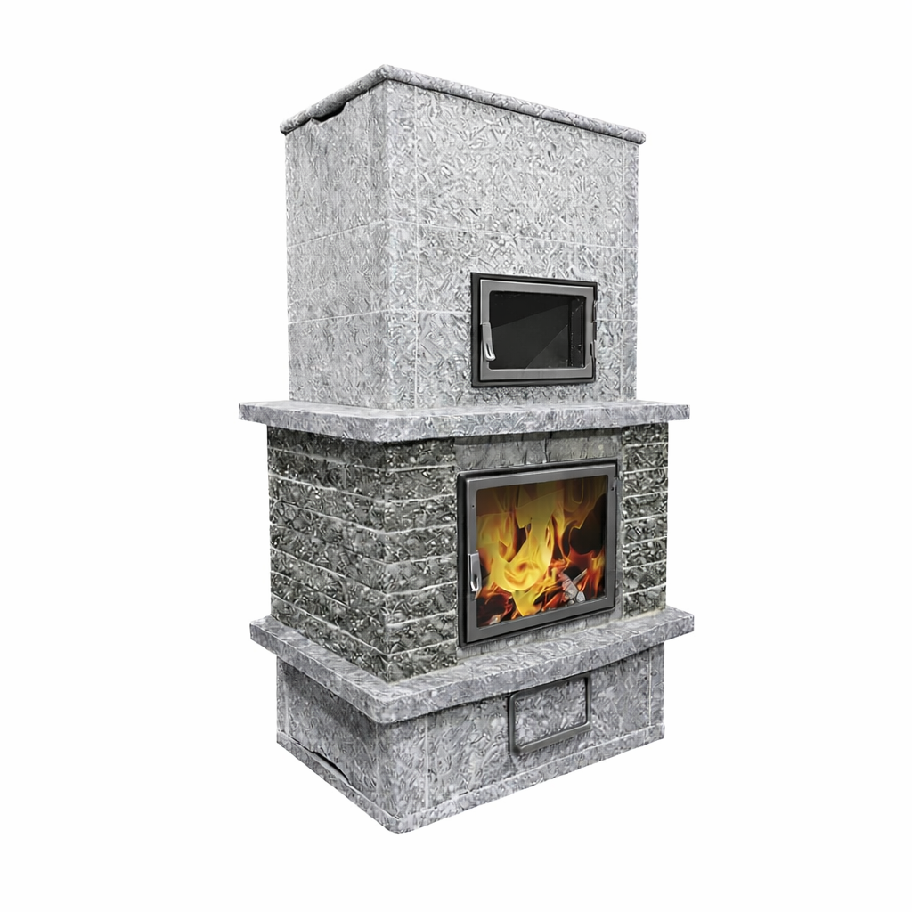 Печь-камин теплонакопительная с облицовкой Talkorus Kallio 25/2130 D SA купить в Санкт-Петербурге